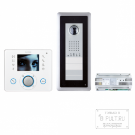 Комплект видеодомофона OPALE (белый лёд) с выз. панелью THANGRAM