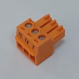 88007-0026 Оранжевая клемма 3х контактная S